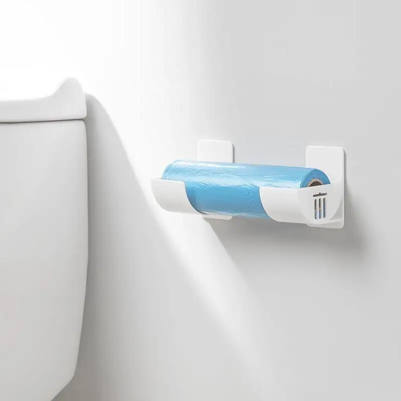 1-2 para Zidni nosač za kuhinju i kadu Plastična polietilenska vrećica za smeće Držač za rolne Dozator Svježina za filmove za pohranjivanje Stalak za ormar