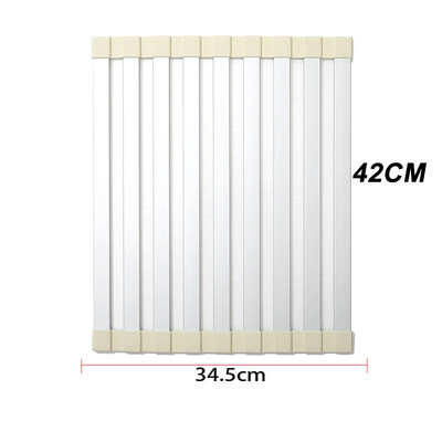 Stalak za ocjeđivanje sudopera Sudoper Štapići za jelo Polica za kontrolu vode Silikonska sklopiva košara za ocjeđivanje posude za pohranu