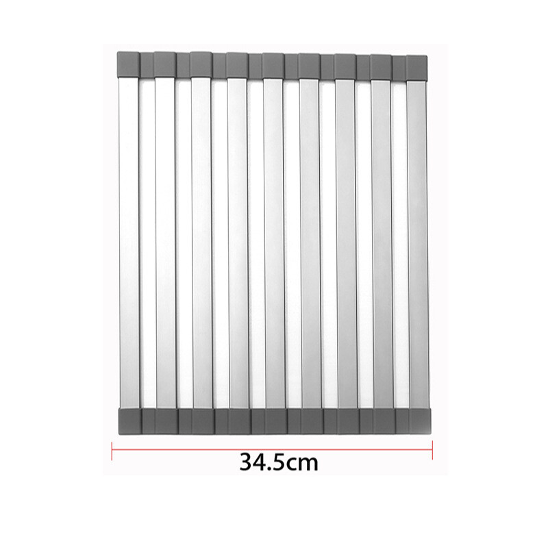 Stalak za ocjeđivanje sudopera Sudoper Štapići za jelo Polica za kontrolu vode Silikonska sklopiva košara za ocjeđivanje posude za pohranu