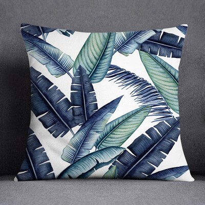 Tamnozeleni cvjetni životinjski uzorak Jastučnica za kućni dekor Kvadratna uredska jastučnica 45 cm