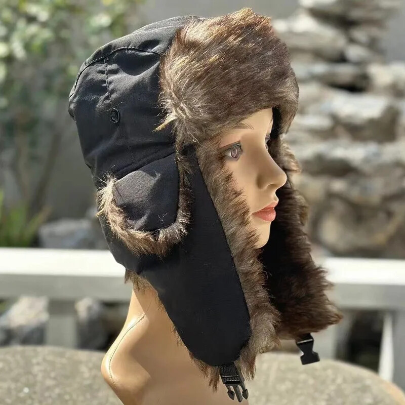 Muška zimska trapper Aviator Trooper naušnica Topla ruska vodootporna skijaška kapa Bomber kapa Ruski topli štitnici za uši Kape