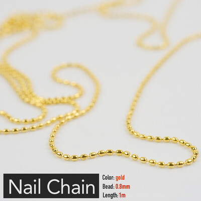 Αλυσίδα νυχιών Ροζ χρυσό Ασημί Pixie Πέτρινες Χάντρες Διακοσμήσεις Μεταλλική Ατσάλι Πρέσα στα Νύχια Charms Art Κοσμήματα Αξεσουάρ Μανικιούρ