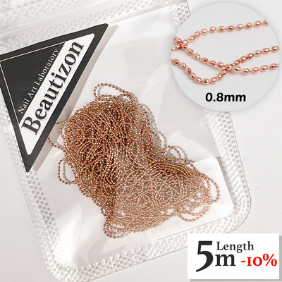 Αλυσίδα νυχιών Ροζ χρυσό Ασημί Pixie Πέτρινες Χάντρες Διακοσμήσεις Μεταλλική Ατσάλι Πρέσα στα Νύχια Charms Art Κοσμήματα Αξεσουάρ Μανικιούρ