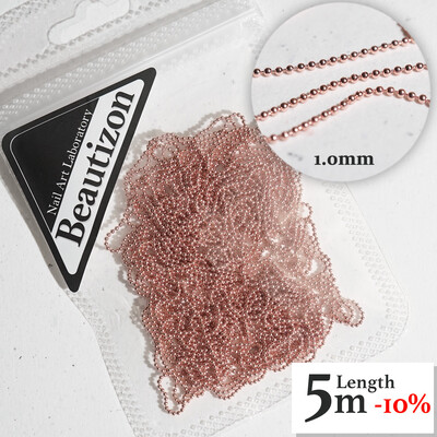 Αλυσίδα νυχιών Ροζ χρυσό Ασημί Pixie Πέτρινες Χάντρες Διακοσμήσεις Μεταλλική Ατσάλι Πρέσα στα Νύχια Charms Art Κοσμήματα Αξεσουάρ Μανικιούρ