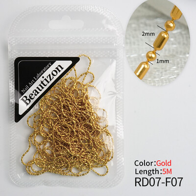 Αλυσίδα νυχιών Ροζ χρυσό Ασημί Pixie Πέτρινες Χάντρες Διακοσμήσεις Μεταλλική Ατσάλι Πρέσα στα Νύχια Charms Art Κοσμήματα Αξεσουάρ Μανικιούρ