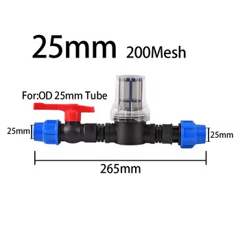 Σύνδεσμος αξεσουάρ διακόπτη βαλβίδας εξωτερικού εμπορίου IBC βαλβίδα φίλτρου σύστημα άρδευσης κήπου για 20 25 32 νερό