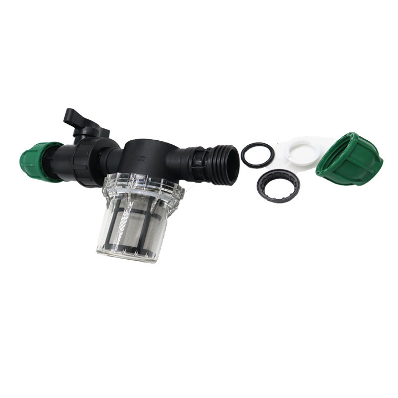 Ārējās tirdzniecības vārstu slēdža piederumi savienotājs IBC filtra vārsts dārza apūdeņošanas sistēma 20 25 32 ūdenim