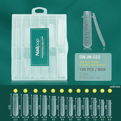 Nailpop Duet System Σετ διπλής φόρμας για μανικιούρ Γαλλικό μανικιούρ τετράγωνο αμύγδαλο επαναχρησιμοποίηση αυτοκόλλητο νυχιών σιλικόνης Top Mold Nail Art Tool