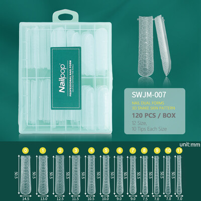 Nailpop Duet System Σετ διπλής φόρμας για μανικιούρ Γαλλικό μανικιούρ τετράγωνο αμύγδαλο επαναχρησιμοποίηση αυτοκόλλητο νυχιών σιλικόνης Top Mold Nail Art Tool