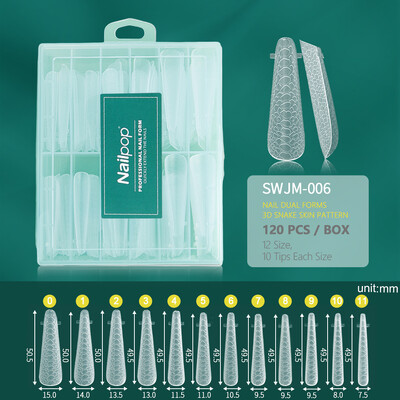 Nailpop Duet System Σετ διπλής φόρμας για μανικιούρ Γαλλικό μανικιούρ τετράγωνο αμύγδαλο επαναχρησιμοποίηση αυτοκόλλητο νυχιών σιλικόνης Top Mold Nail Art Tool