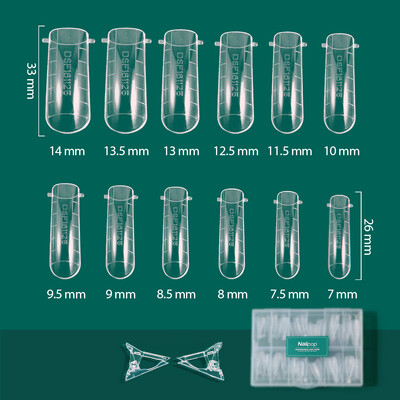 Nailpop Duet System Σετ διπλής φόρμας για μανικιούρ Γαλλικό μανικιούρ τετράγωνο αμύγδαλο επαναχρησιμοποίηση αυτοκόλλητο νυχιών σιλικόνης Top Mold Nail Art Tool