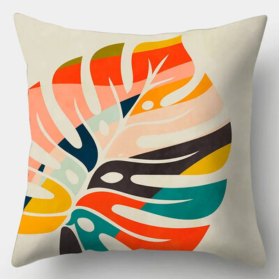 Jastučnica za spajanje duginih geometrijskih boja 45x45 cm, poliesterska navlaka za kauč, navlaka za jastuk za modernu sobu, kućni dekor