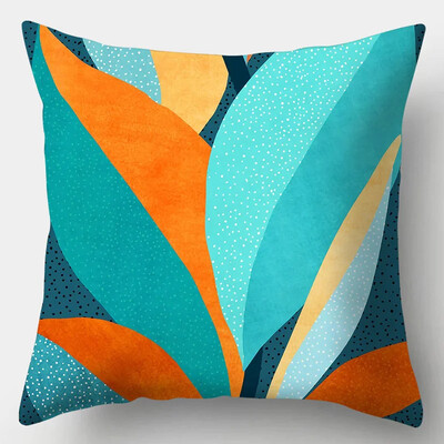 Jastučnica za spajanje duginih geometrijskih boja 45x45 cm, poliesterska navlaka za kauč, navlaka za jastuk za modernu sobu, kućni dekor