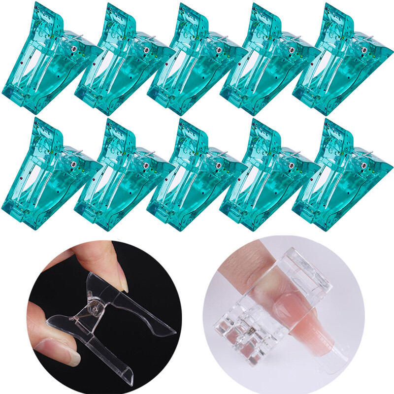 Akrilna kopča za nokte Prozirni gel Brza izgradnja vrhova za nokte Stezaljke za nadogradnju noktiju UV stezaljke Set alata za manikuru Nail Art