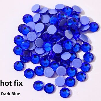 Glitter Crystals SS6-SS30 High Quality Hotfix Rhinestones Σίδερο σε κρύσταλλα για διακοσμήσεις ενδυμάτων DIY