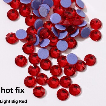 Glitter Crystals SS6-SS30 High Quality Hotfix Rhinestones Σίδερο σε κρύσταλλα για διακοσμήσεις ενδυμάτων DIY