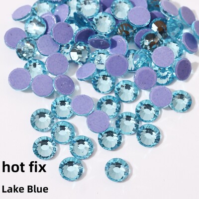 Glitter Crystals SS6-SS30 High Quality Hotfix Rhinestones Σίδερο σε κρύσταλλα για διακοσμήσεις ενδυμάτων DIY