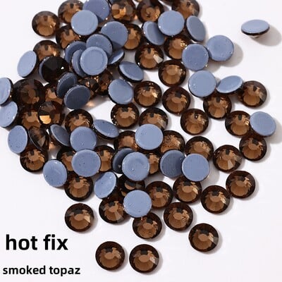 Glitter Crystals SS6-SS30 High Quality Hotfix Rhinestones Σίδερο σε κρύσταλλα για διακοσμήσεις ενδυμάτων DIY