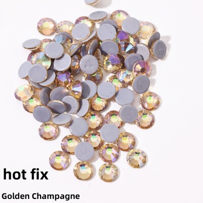 Glitter Crystals SS6-SS30 High Quality Hotfix Rhinestones Σίδερο σε κρύσταλλα για διακοσμήσεις ενδυμάτων DIY