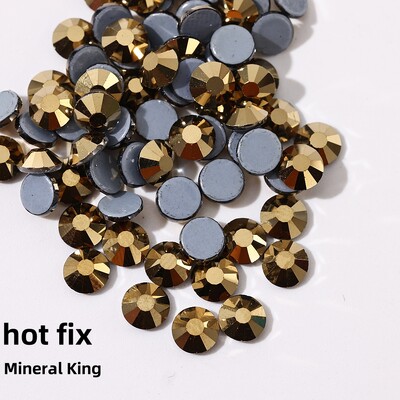 Glitter Crystals SS6-SS30 High Quality Hotfix Rhinestones Σίδερο σε κρύσταλλα για διακοσμήσεις ενδυμάτων DIY