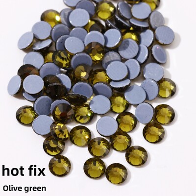 Glitter Crystals SS6-SS30 High Quality Hotfix Rhinestones Σίδερο σε κρύσταλλα για διακοσμήσεις ενδυμάτων DIY