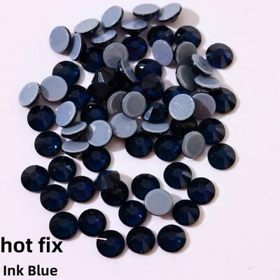 Glitter Crystals SS6-SS30 High Quality Hotfix Rhinestones Σίδερο σε κρύσταλλα για διακοσμήσεις ενδυμάτων DIY