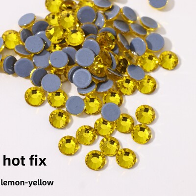 Glitter Crystals SS6-SS30 High Quality Hotfix Rhinestones Σίδερο σε κρύσταλλα για διακοσμήσεις ενδυμάτων DIY