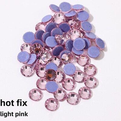 Glitter Crystals SS6-SS30 High Quality Hotfix Rhinestones Σίδερο σε κρύσταλλα για διακοσμήσεις ενδυμάτων DIY