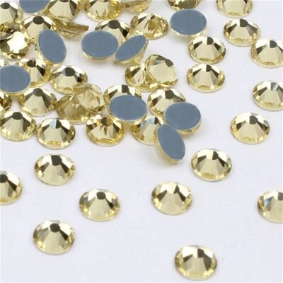 Glitter Crystals SS6-SS30 High Quality Hotfix Rhinestones Σίδερο σε κρύσταλλα για διακοσμήσεις ενδυμάτων DIY