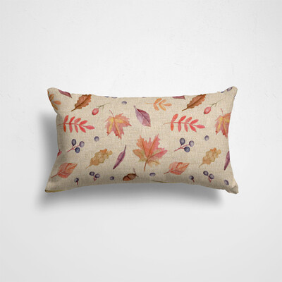 Krītošās rudens lapas Taisnstūra Spilvena Pārvalks Dekors Spilvendrāna Mājas Krēsls Āra Sēdekļu Iekārtojums Lins Spilvena Pārvalks 30x50cm