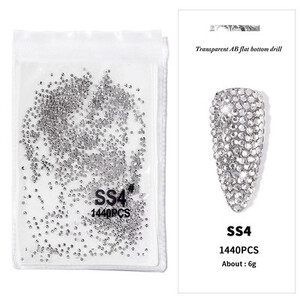 1440 komada svjetlucavih kristala AB/prozirnih dijamanata SS3-SS20 bez hitnih popravka FlatBack Strass Šivanje/tkanina/ukrasi za nokte sa dijamantima