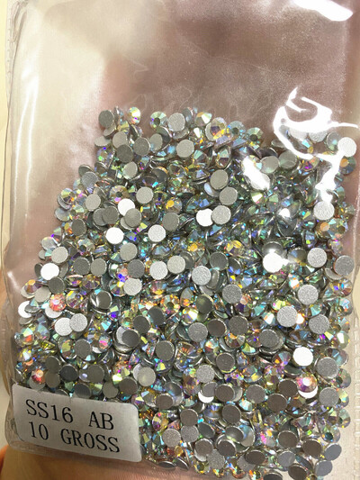 1440 komada svjetlucavih kristala AB/prozirnih dijamanata SS3-SS20 bez hitnih popravka FlatBack Strass Šivanje/tkanina/ukrasi za nokte sa dijamantima