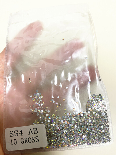 1440 komada svjetlucavih kristala AB/prozirnih dijamanata SS3-SS20 bez hitnih popravka FlatBack Strass Šivanje/tkanina/ukrasi za nokte sa dijamantima