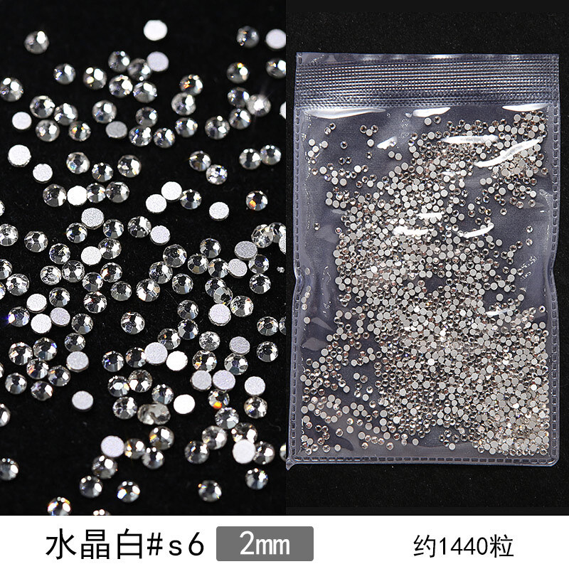1440 komada svjetlucavih kristala AB/prozirnih dijamanata SS3-SS20 bez hitnih popravka FlatBack Strass Šivanje/tkanina/ukrasi za nokte sa dijamantima