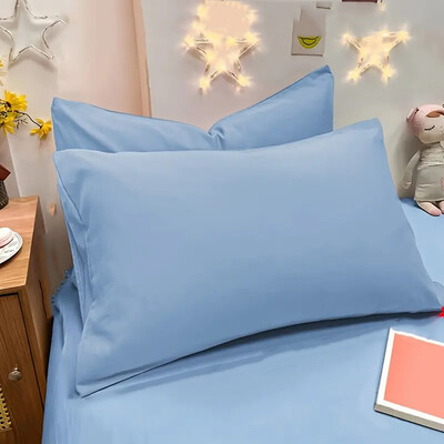 2 komada brušene jastučnice, mekana prozračna jastučnica, navlake za jastuke vrhunske kvalitete za uređenje doma u spavaćoj sobi, bez jastuka