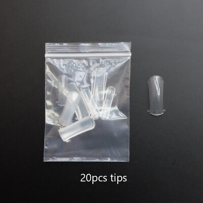 Φόρμες για επέκταση νυχιών με βούρτσα νυχιών με διπλό άκρο UV Gel Κλιπ νυχιών Διπλό καλούπι επέκτασης νυχιών Quick Building Full Cover Συμβουλές νυχιών