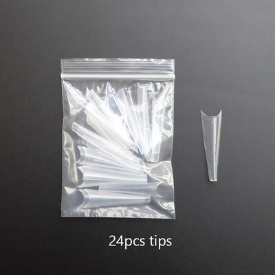 Φόρμες για επέκταση νυχιών με βούρτσα νυχιών με διπλό άκρο UV Gel Κλιπ νυχιών Διπλό καλούπι επέκτασης νυχιών Quick Building Full Cover Συμβουλές νυχιών