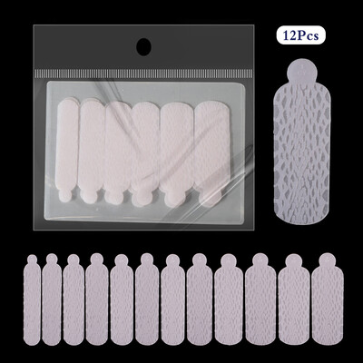 BNG 12Pcs Rose Snowflakes Silikonski kalupi za nokte dvostrukog oblika Stvaranje reljefnog dizajna Kalup za nokte Silikonska naljepnica Jastučići za višekratnu upotrebu