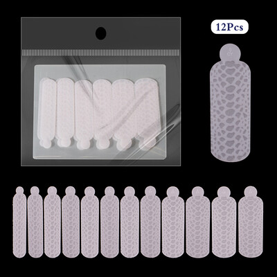 BNG 12Pcs Rose Snowflakes Silikonski kalupi za nokte dvostrukog oblika Stvaranje reljefnog dizajna Kalup za nokte Silikonska naljepnica Jastučići za višekratnu upotrebu