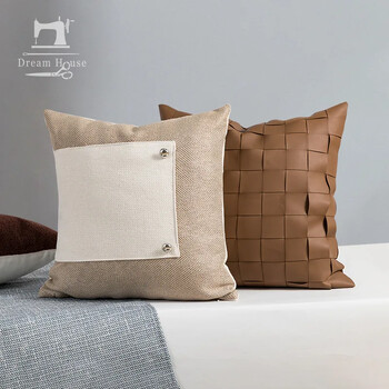 Μαξιλαροθήκη Coffee Style, Hotel Homestay Furniture Factory Μαξιλάρι καναπέ, Designer Square Pillow