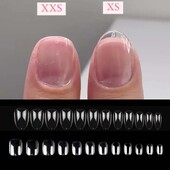 120Pcs Nail Tips Extension System Sculpted Full Cover Soft Gel XS Kratki umjetni nokti Francuski balerinke Capsules Press On Tips