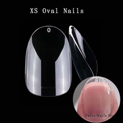 120Pcs Nail Tips Extension System Sculpted Full Cover Soft Gel XS Kratki umjetni nokti Francuski balerinke Capsules Press On Tips