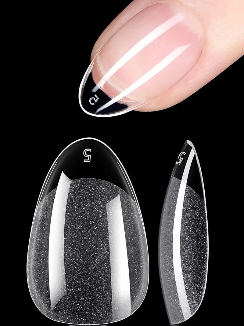 120Pcs Nail Tips Extension System Sculpted Full Cover Soft Gel XS Kratki umjetni nokti Francuski balerinke Capsules Press On Tips