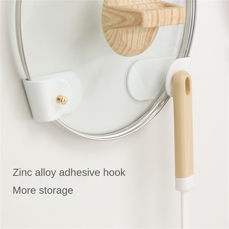 Επιτοίχια θήκη για καπάκι κατσαρόλας Αυτοκόλλητη κρεμαστή θήκη για κάλυμμα κατσαρόλας ράφι κουζίνας ράφι αποθήκευσης κουζίνας Organizer κουζίνας