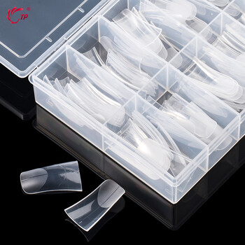 TP New 120pcs Dual Forms Καλούπι για νύχια Πλήρες κάλυμμα Quick Poly Building Gel Mold Nail Art Form Extension False Tips Καλούπι για μανικιούρ Top