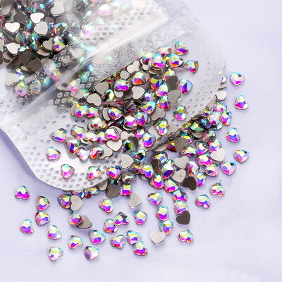 K9 100 τμχ AB διακοσμητικό νυχιών με διαμάντι σε σχήμα ψευδαίσθησης με διαμάντι σταγόνα νερού με διαμάντι αλογομάτι διαμάντι διακόσμηση νυχιών με επίπεδη βάση