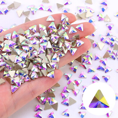 K9 100 τμχ AB διακοσμητικό νυχιών με διαμάντι σε σχήμα ψευδαίσθησης με διαμάντι σταγόνα νερού με διαμάντι αλογομάτι διαμάντι διακόσμηση νυχιών με επίπεδη βάση