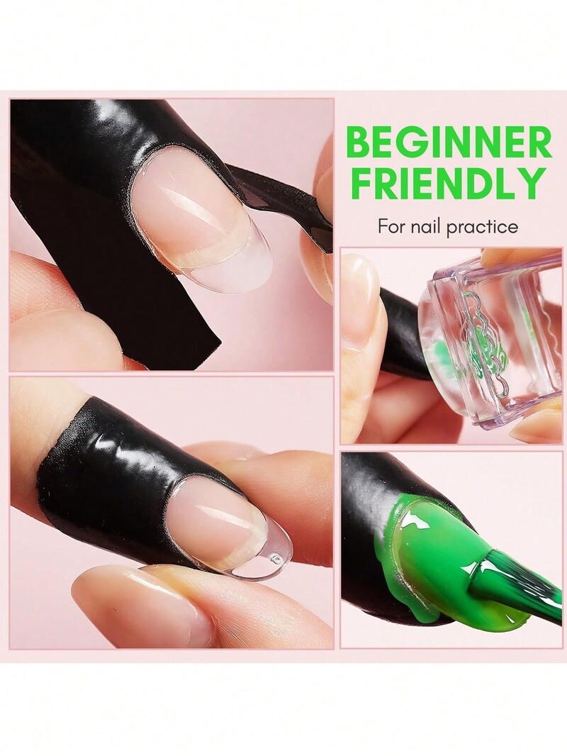 Štitnik za nokte od 50 komada, Štitnik za gel lak za nokte za prste, Peel Off Barrier, Štitnik za zanoktice na koži, naljepnice za francuske nokte S