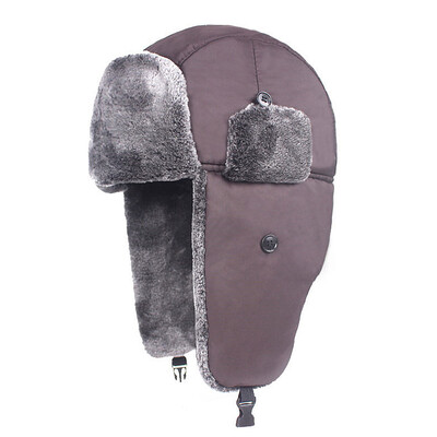 Ruska vojnička kapa Zimska debela vjetrootporna topla lovačka kapa s preklopom za uši Skijaška kapa za snijeg za muškarce Žene za hladno vrijeme na otvorenom