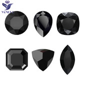YANRUO Jet Black stakleni kamenčići svih oblika Ukrasi za nokte Crystal Strass Pointback Kozmetički dodaci u više oblika